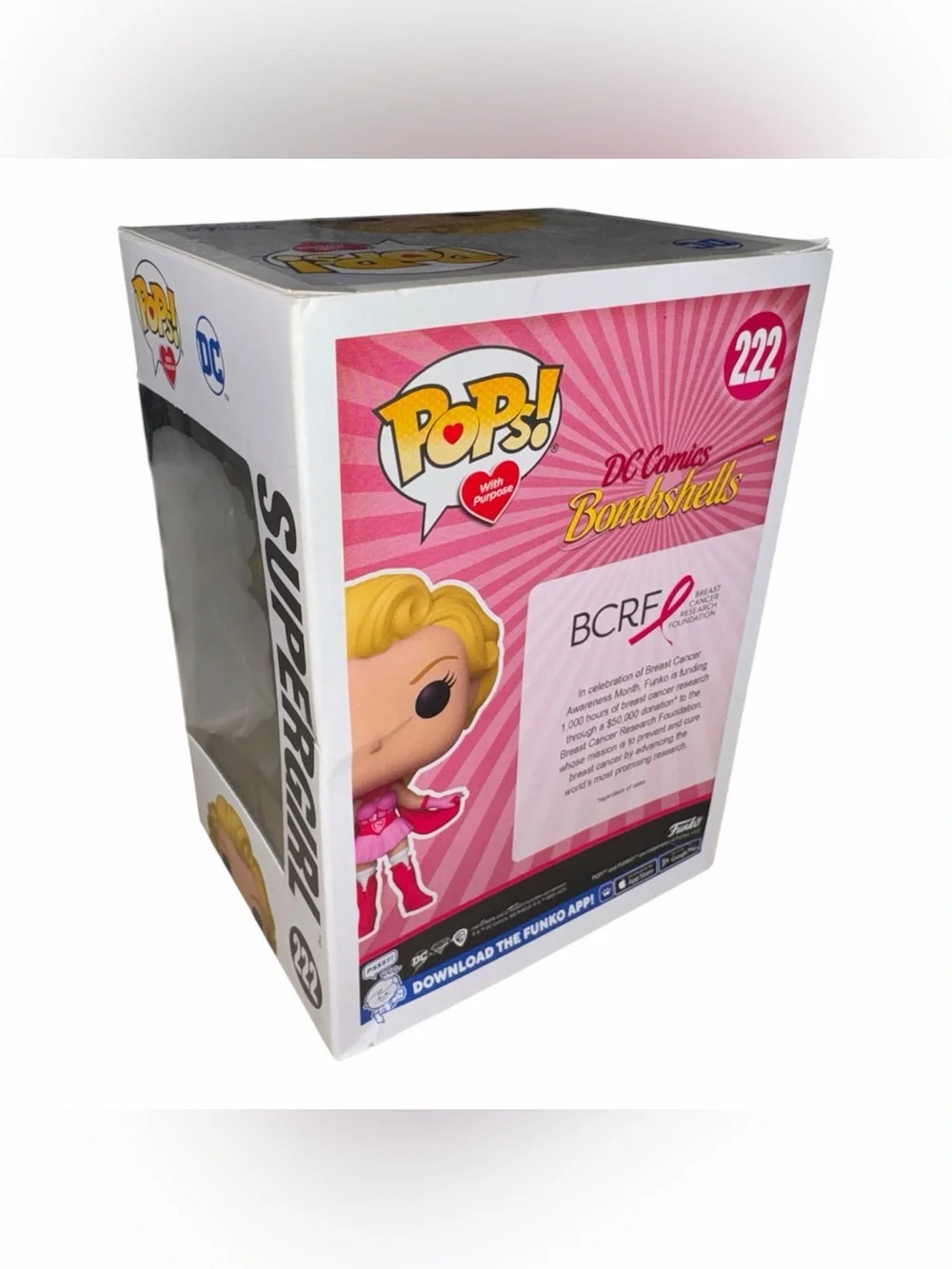 Funko POP! DC Comics Bombshells Supergirl #222 - Pink & Blonde